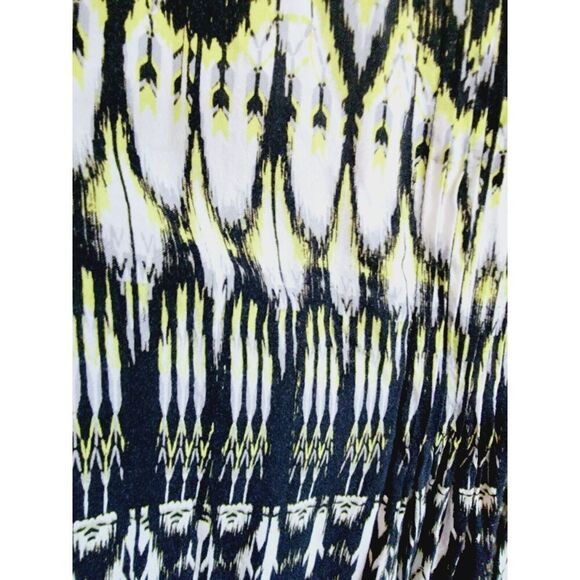 Avenue 18/20 Swing Top Cami Tank Size 1X Yellow Black Sleeveless Relax Fit Rayon - Picture 5 of 5